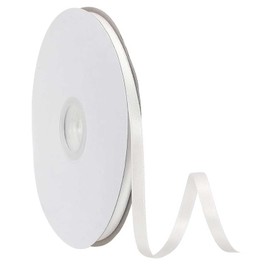 White Ribbon, 100 Yards 3/8 Inch White Satin Ribbon for Gift Wrapping Hair Ribbon Flower Bouquet Silk Ribbons for Crafting Bow Making Wedding Party Home Decoration