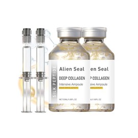 Ampolla de elevación intensiva de péptido de seda | Hidrata, reafirma y levanta, esencia facial coreana antienvejecimiento, suaviza las arrugas, mejora la elasticidad | Regalo de Navidad para mujeres, 1.7 fl oz/1 ampolla (2 unidades, 1)