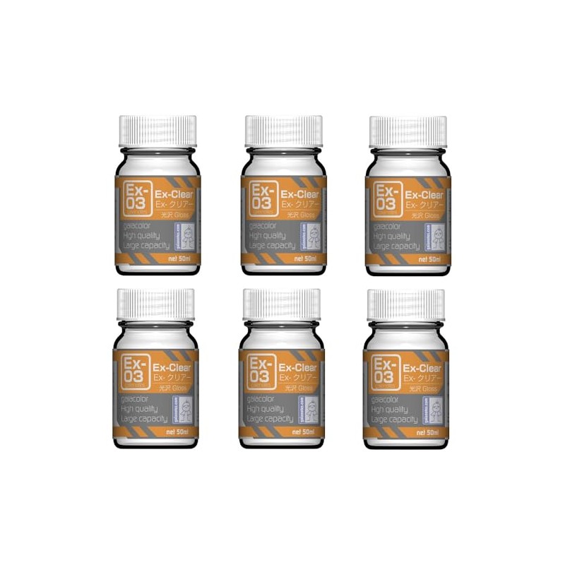 Gaianauts Ex-Color 50ml Set of 6 Ex-03 Ex-Clear