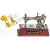 Melody Jane Dolls House Old Fashioned Silver Sewing Machine Set