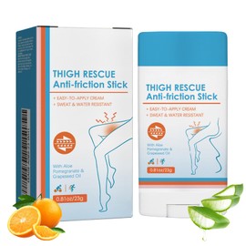 Anti Chafe Stick, Thigh Rescue Anti Friction Stick, Glide Anti-Chafing Cream, Waterproof Running Anti-Chafe Balm, Prevent Thigh Sports Friction, Dryness & Long-Lasting Protection