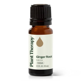 Plant Therapy Ginger Root CO2 Essential Oil 100% Pure, Undiluted, Natural Aromatherapy, Ginger Oil for Diffuser, Skin & Massage and Hair, Therapeutic Grade 10 mL (1/3 oz)