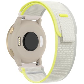 Koazon Trail Loop Nylon 18mm Watch Bands Compatible with Garmin Venu 3S/2S/Vivoactive 4S,Soft Breathable Adjustable Quick Release Sports Strap for Forerunner 265S/255S/255S Music Women Men