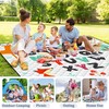 Poedist Extra Large Picnic Blanket Waterproof,80"x 80"Foldable Machine Washable Beach