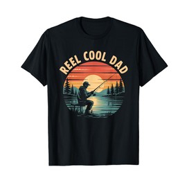 Reel Cool Dad Fisherman Daddy Father's Day Fishing T-Shirt