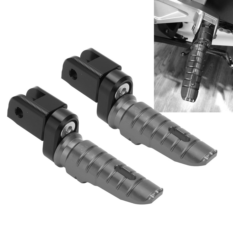 Motorcycle Front Footrests Aluminium Alloy Anti Slip Replacement for MV