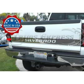 Made in USA - Trims Express 1999-2006 Chevy Silverado Tailgate Trim Molding Outline Stainless Steel Accent