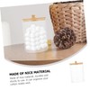 NOLITOY Cotton Pad Holder Box Set Acrylic Swab Storage Case