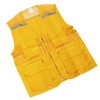 Volunteer Vest for Event Work Clothes with Multi Pockets Yellow