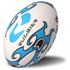 RUGBIER Professional Rugby Ball T5 Match - High End - Competition and Training - Men's Categories and Senior Teams - Naif Blue