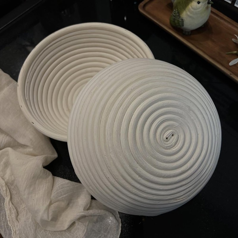 Bread Proofing Baskets, Set of 2, 9" Round Proofing Bowls,