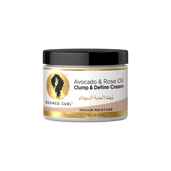 Bounce Curl Avocado & Rose Oil Clump & Define Cream | Curly Hair Moisturising Leave-in Define Cream | 177ml