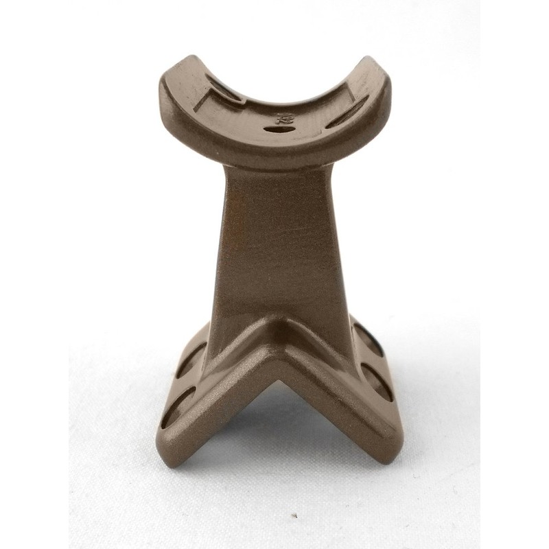 WAKI Warming Handrail 32 Bracket 32T-22 Corner Receptor, Bronze