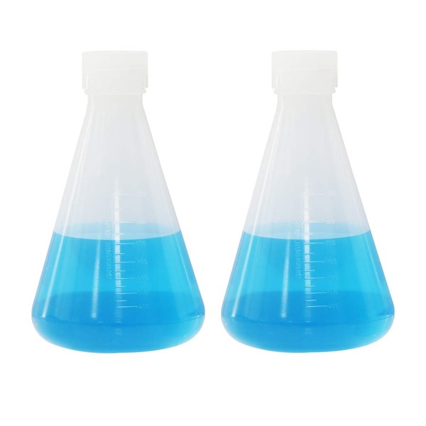 ULAB Scientific Conical Polypropylene Erlenmeyer Flask 1000ml Narrow Neck with