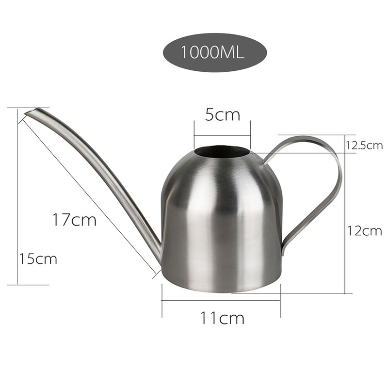 Stainless Steel Watering Can Indoor Household Succulent Potted Plant Watering
