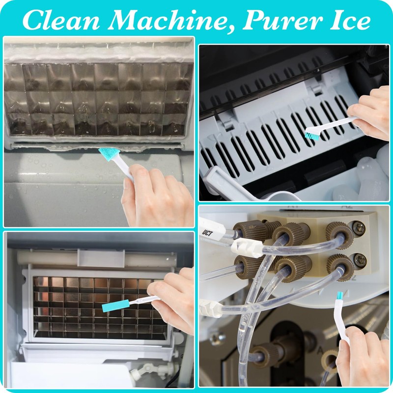 10PC Ice Maker Cleaning Brush Set,Countertop Ice Maker Cleaner -