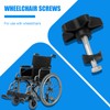 CZMZHFC 2 Sets Drive Walker Parts - Universal Rollator Replacement