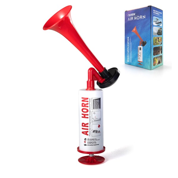 FARBIN Marine and Sports Pump Air Horn,Loud Sound Handheld Signal