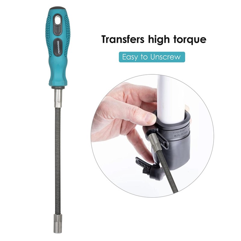 Mingzhe Flexible Hose Clamp Driver 7mm Metric Nut Driver Non-Slip