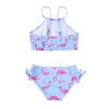 QPANCY Traje de baño de 2 piezas para niñas con