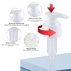 SGERUFZ Pack of 2 Dosing Pump Syrup Screw Bottle Dosing