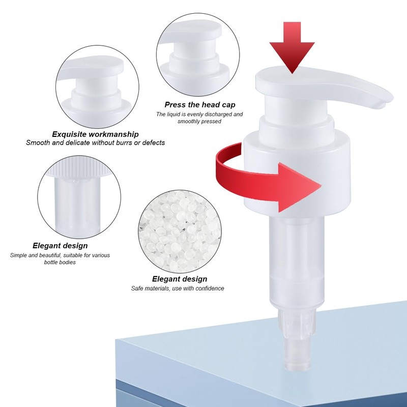 SGERUFZ Pack of 2 Dosing Pump Syrup Screw Bottle Dosing