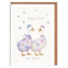 Lottie Murphy - Geese Easter Card - 'Happy Easter'