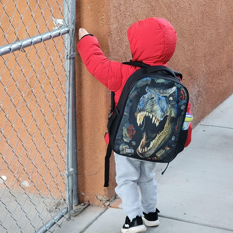 JeremySport Dinosaur School Bag Rucksack Backpack (Dinosaur 5 14 Inch)