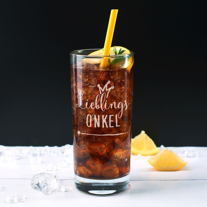 Herz & Heim® Drinking Glass with Engraving "Lieblings..." [German Language]