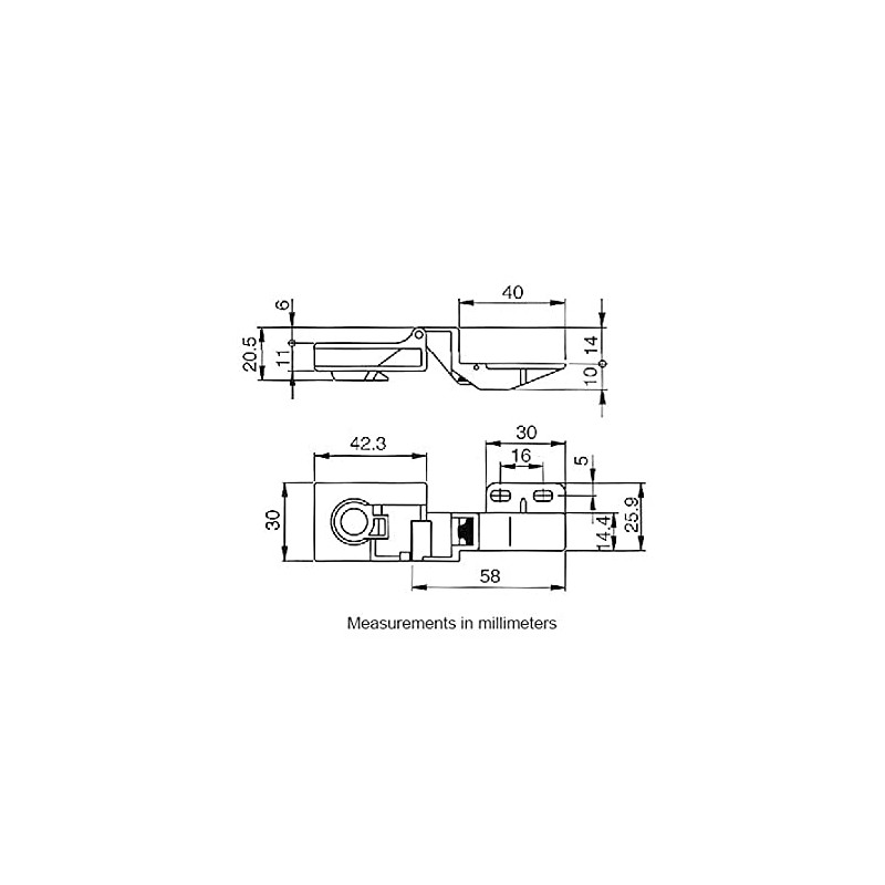 Overlay Side-Mount Glass Door Hinge in Polished Chrome