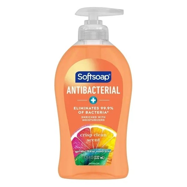 Softsoap Antibacterial Liquid Hand Soap, Crisp Clean, 11.25 Fluid Ounce