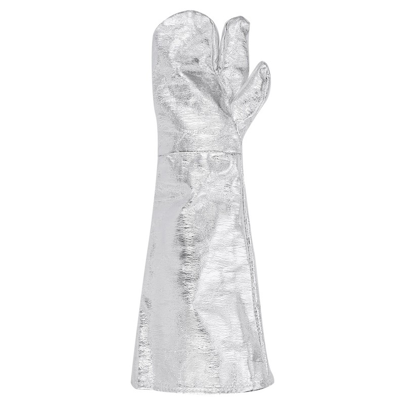 2Pcs ThreeFinger Thicken Cotton Welding Gloves 1000℃ Radiant Heat Fire