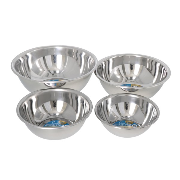 Takagi Takagi Stainless Steel Bowl, Set of 4 (13/15/18/21 cm),