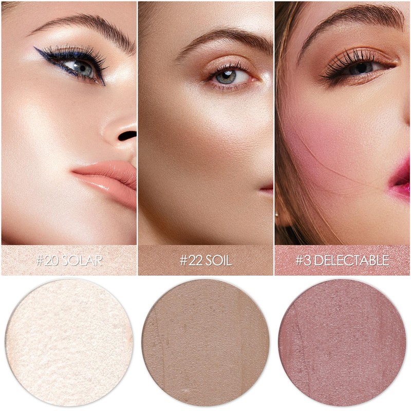 FALOCUTUS 3 Pcs Contour Stick Set,Cream Blush & Highlighter Bronzer