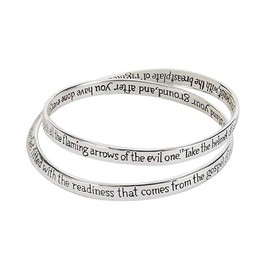 Cross Double Mobius Bracelet - Full Armor of God Ephesians 6:13-17