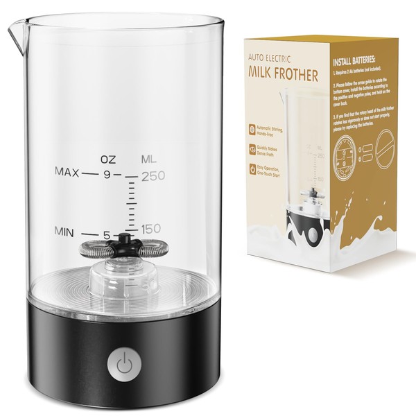 Electric Milk Frother, 9oz Automatic Cold Foam Maker Coffee Fother