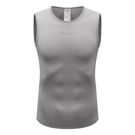 Przewalski Men’s Sleeveless Cycling Undershirt Quick Dry Bike Base Layer Vests Breathable Bicycle Jerseys Biking Tank Tops