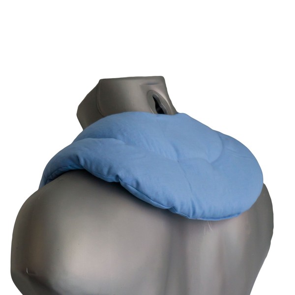 Linseed Neck Pillow with Chambers Light Blue - Linseed Cushion