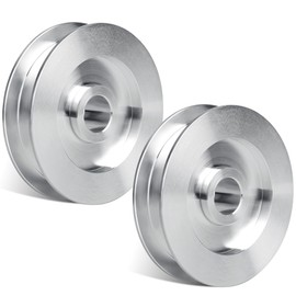 144C54 Garage Door Idler Pulley, Garage Door Parts Pulley Compatible with Chamberlain Craftsman Craftsman Openers - Upgrade Metal K144C0054M Fit for Belt Drive Square Rail Doors - 2 Pack