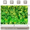 Luminora Fabric 7x5ft St. Patrick's Day Photography Backdrop Green Shamrock