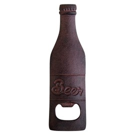 Tag Beer Bottle Opener, 6" Long by 1.75" Wide, Antique Bronze