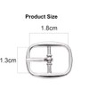 Ruikcoll Belt Buckle Metal Roller Buckles for Strap Band Purse