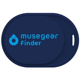 musegear Schlüsselfinder Mini mit Bluetooth App I Keyfinder laut für Handy in dunkelblau I Für iOS & Android I Schlüssel Finden