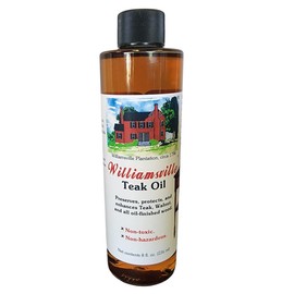 H.F. Staples Williamsville® Teak Oil - Enhance Patina On Exotic Wood, Teak, Mahogany, Walnut - 8oz