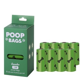 HZDHCLH Poop Bags for Dogs Leak Proof Extra Thick Dog Poop Bags, Green Bones 8 Rolls 9" x 13" Lavender Scented Pet Waste Bag, 120 Count