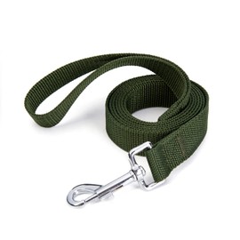 Siumouhoi Strong Durable Nylon Dog Training Leash, 1 Inch Wide Traction Rope, 6 ft 10ft 15ft Long, for Small and Medium Dog (Military Green, 6 Feet)