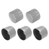 sourcing map 5pcs Rubber End Caps Protective Caps 55mm ID