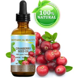 CRANBERRY SEED OIL 100% Pure/Natural. Cold Pressed/Undiluted. For Face, Hair and Body. 1 Fl.oz.- 30 ml. by Botanical Beauty
