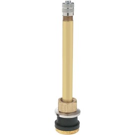Premium Service Ascot TR572 3-3/4" Brass Clamp-in Tubeless Tire Truck Valve Stem (25)