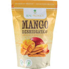 IZAL PRODUCE Mango Deshidratado 100% Natural 300g Snack Saludable y Delicioso